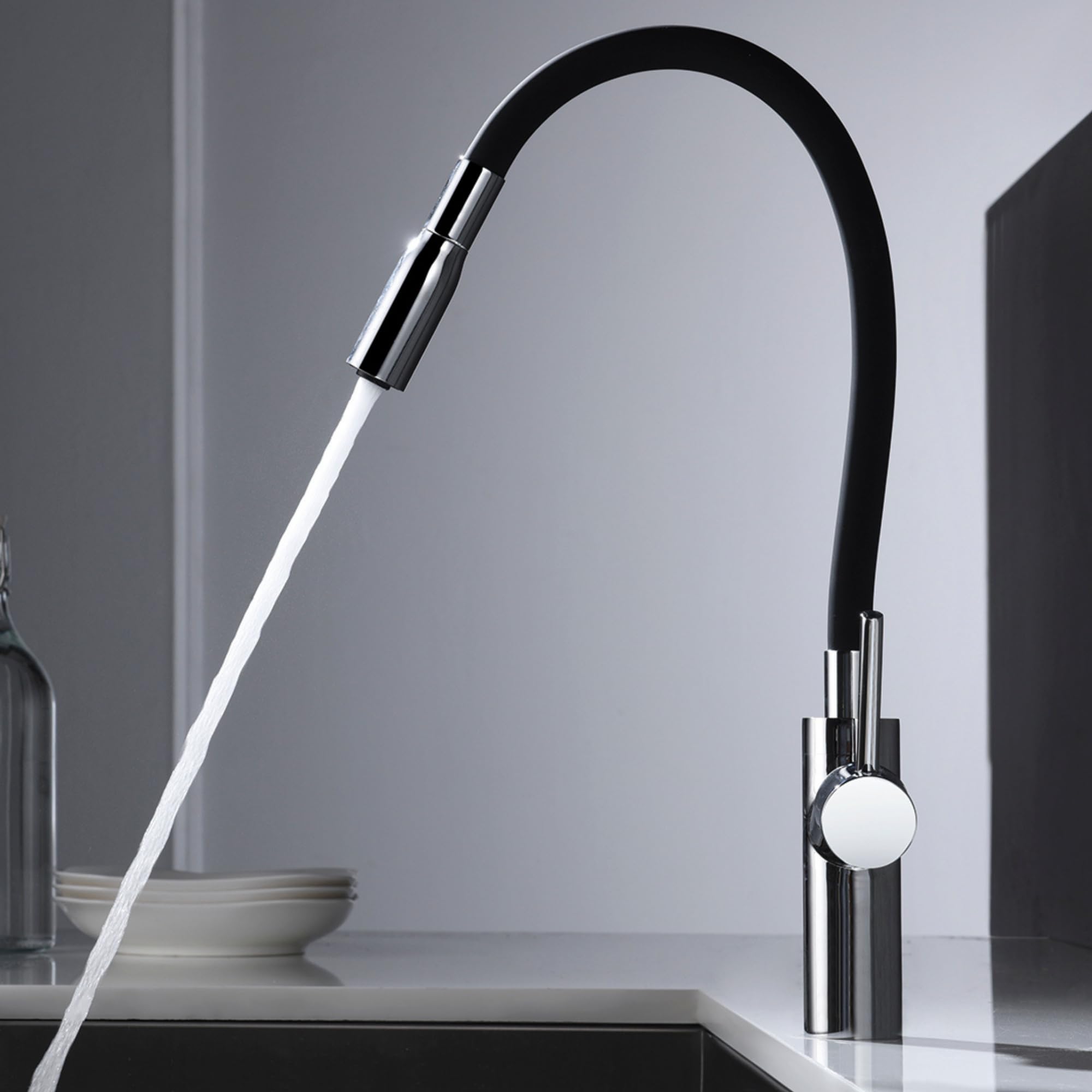 Imex - grifo monomando de cocina extraíble cromado serie tokyo