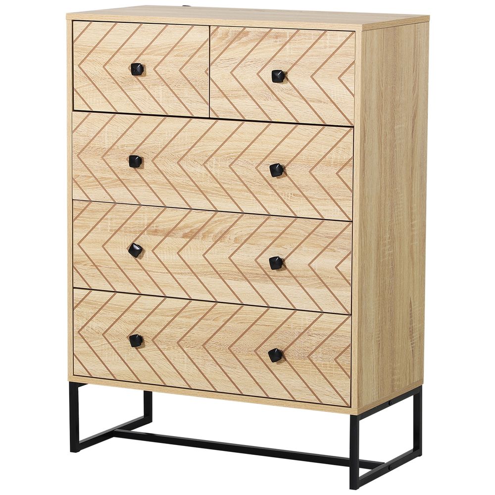Armario auxiliar mdf, tablero de partículas, metal color marrón