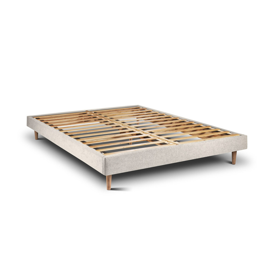 Estructura de cama tribu pearl 200 x 160 cm altura 30 cm indream