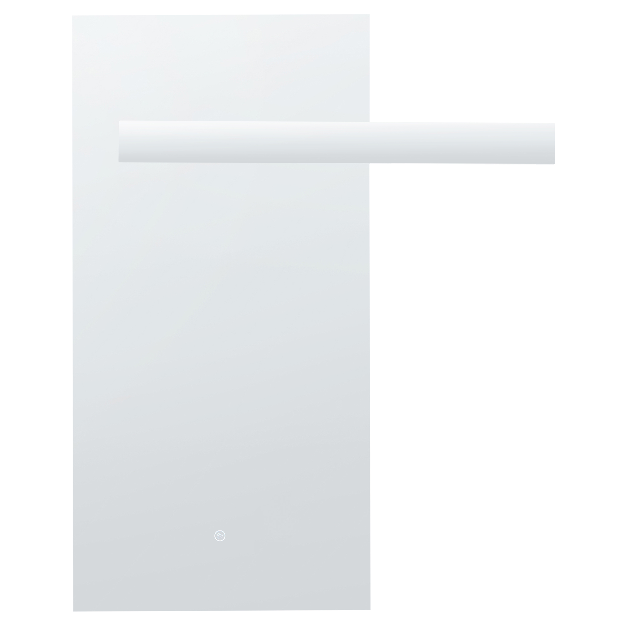 Espejo de baño LED maux 83 cm 100 cm plateado