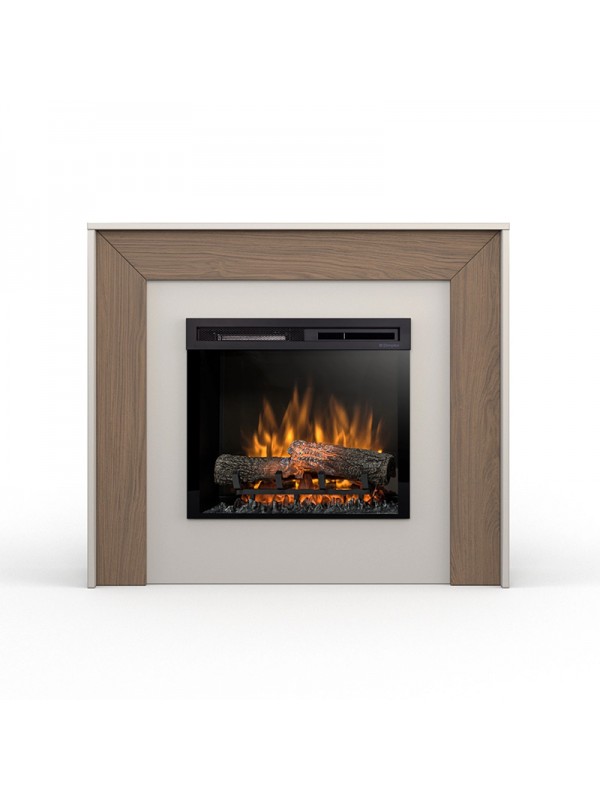 Zuni - chimenea eléctrica independiente LED - 23" - cachemira - roble