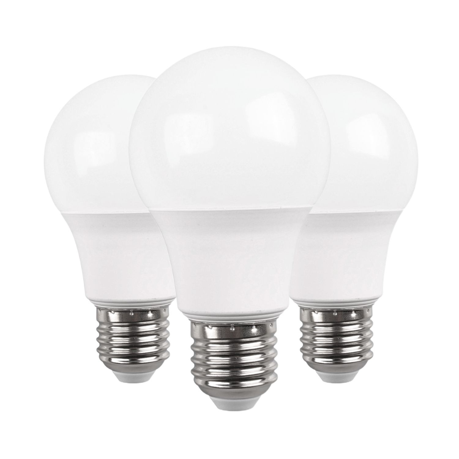 Pack 3 bombillas LED estándar E27 9w equi.60w 806lm 15000h primer leader