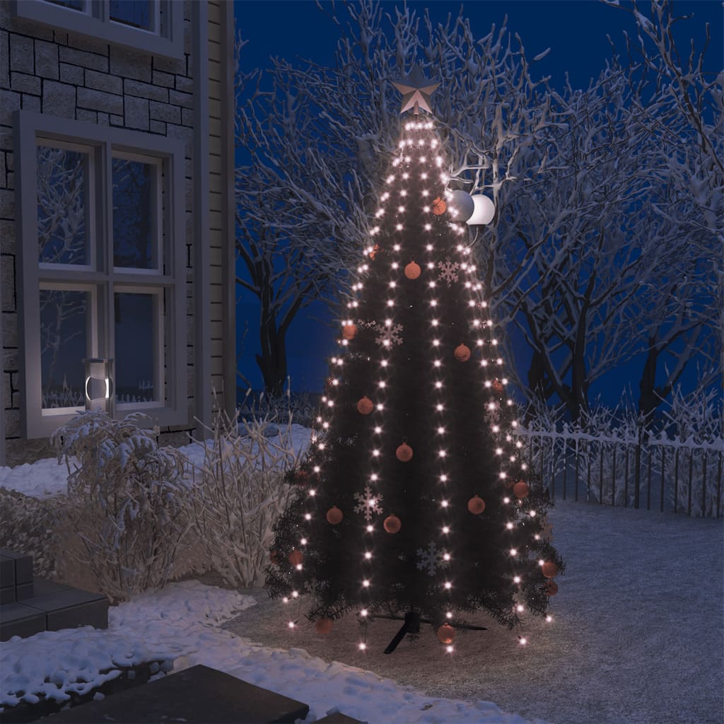 Red de luces de árbol de navidad con 250 LEDs 250 cm es9527
