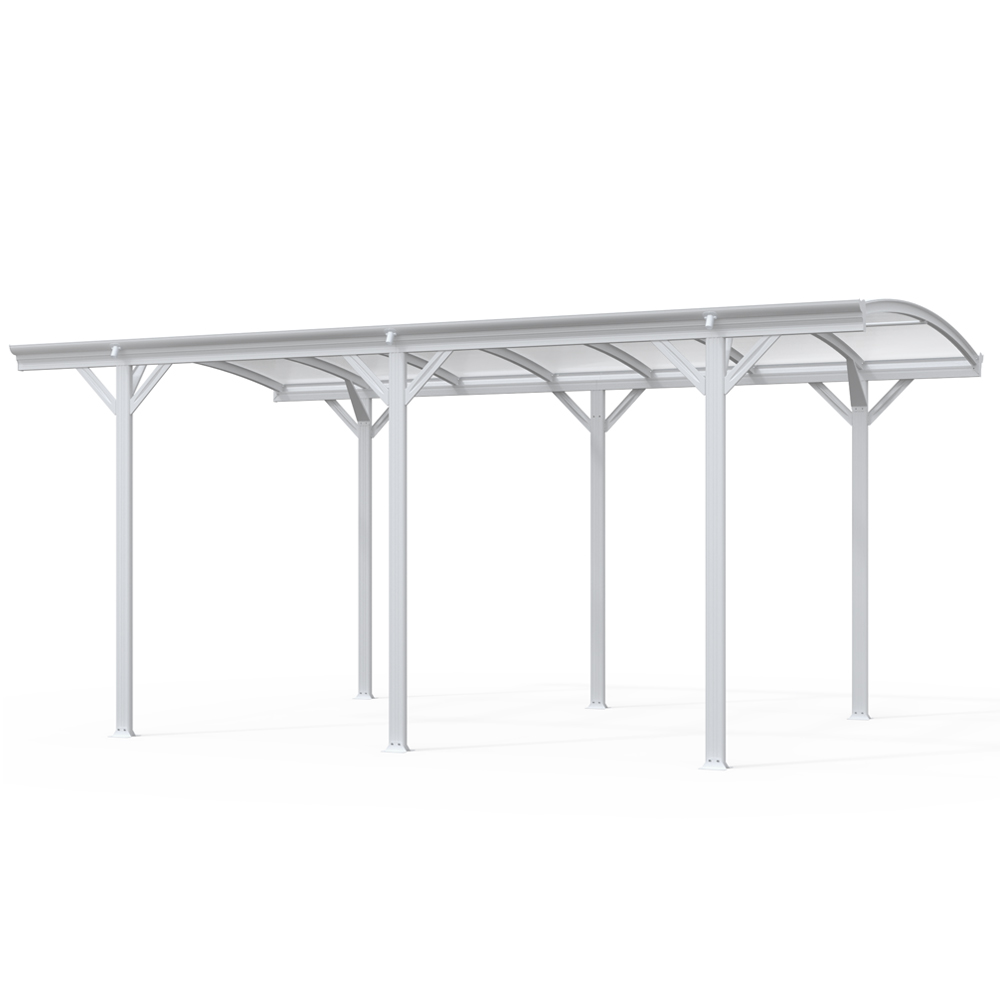Carport de diseño falo - 505 x 300 cm blanco