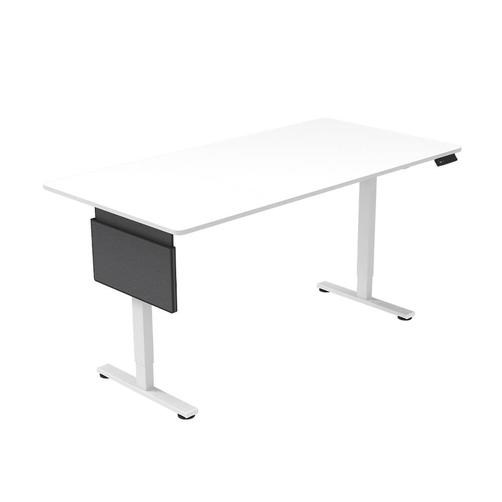 Escritorio regulable en altura elmo blanco - 160 x 60 cm