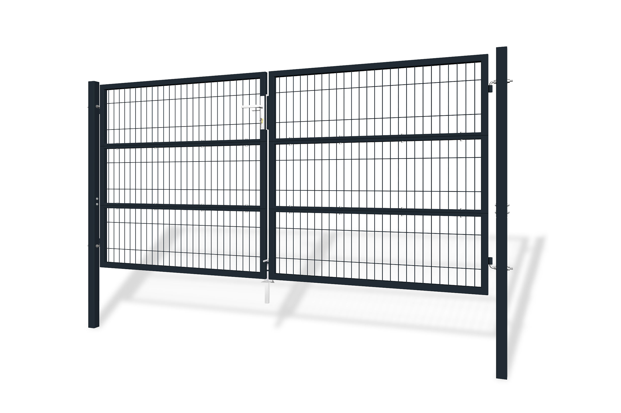 Pack cancela batiente de malla razo 3m a.140cm + cancela 1m gris a.140cm
