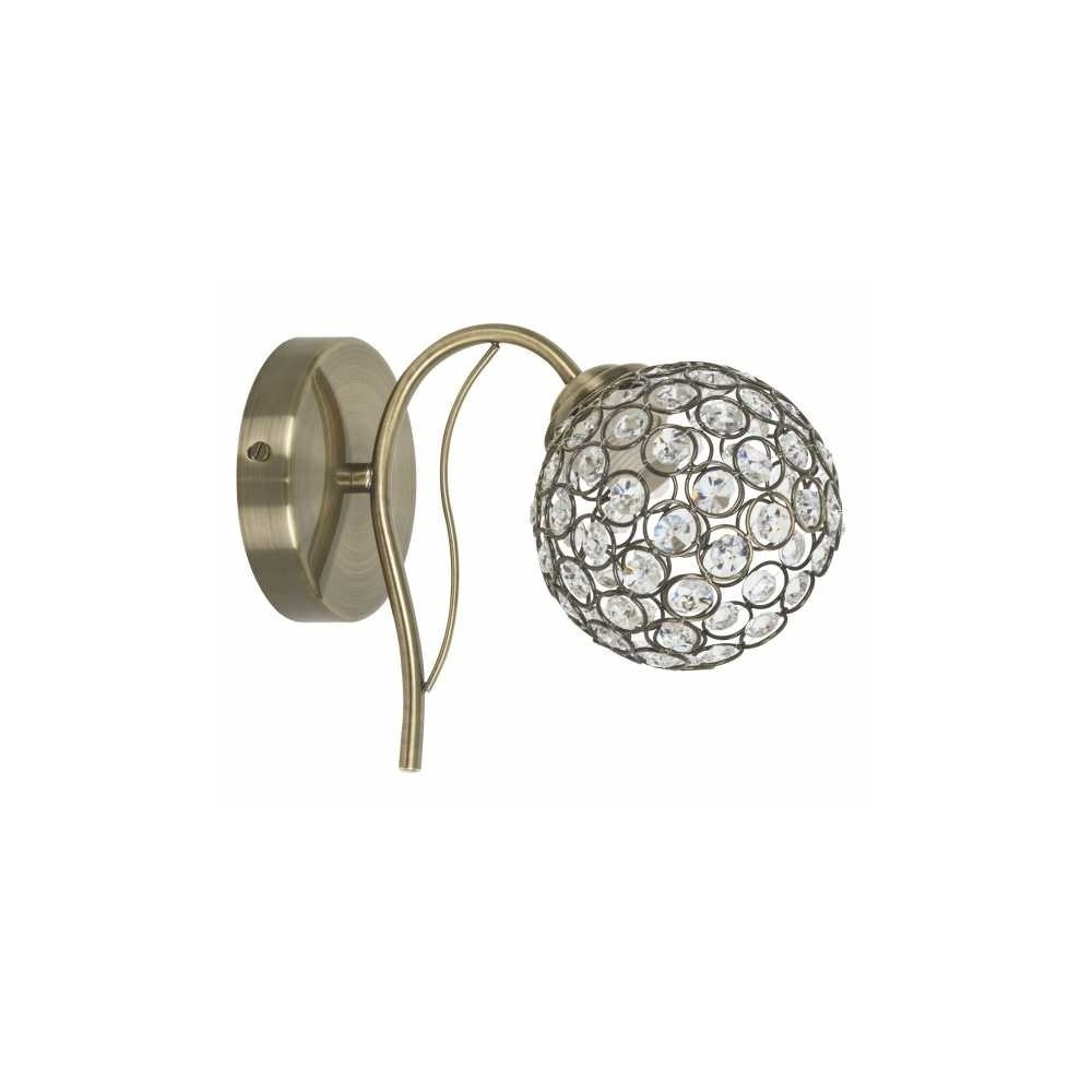 Aplique de pared balbina dorado 13cm