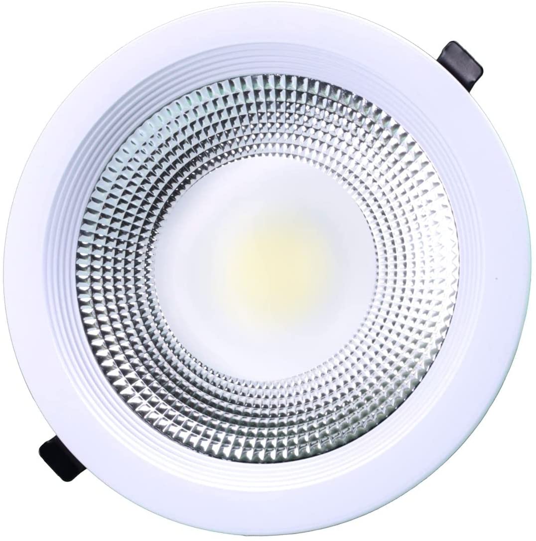 Downlight LED cob redondo empotrar, 30w 3000lm, luz blanca cálido 3000k
