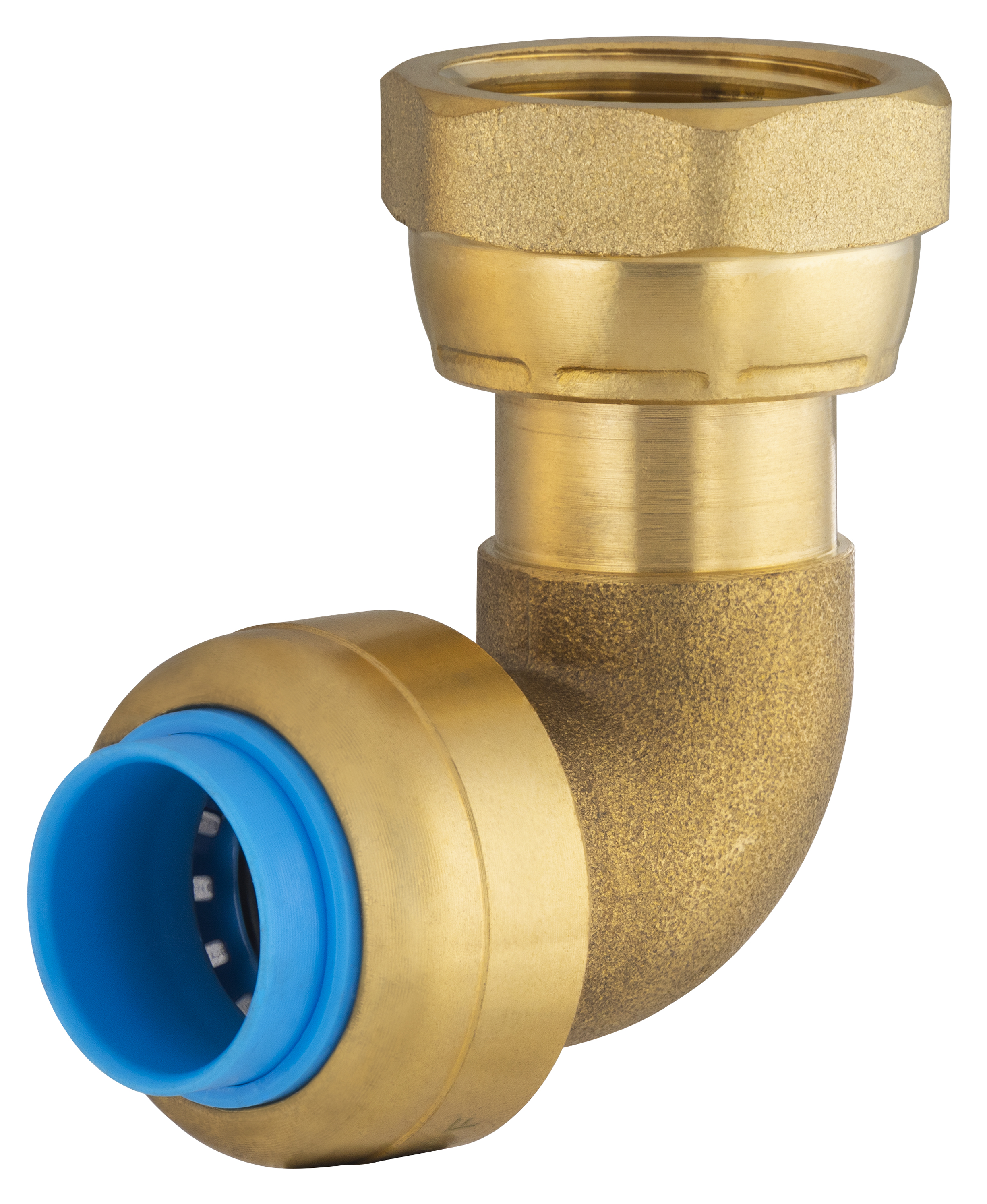 Conector automático universal codo ø14 hembra giratorio (1/2) tout push