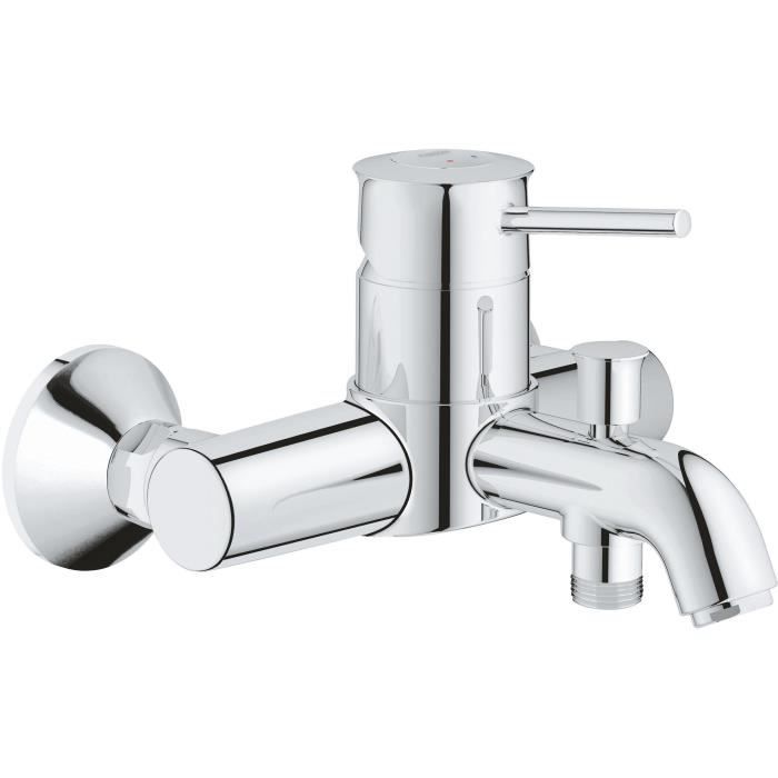 Grohe mezclador monomando de pared para baño/ducha - acabado cromo - profun