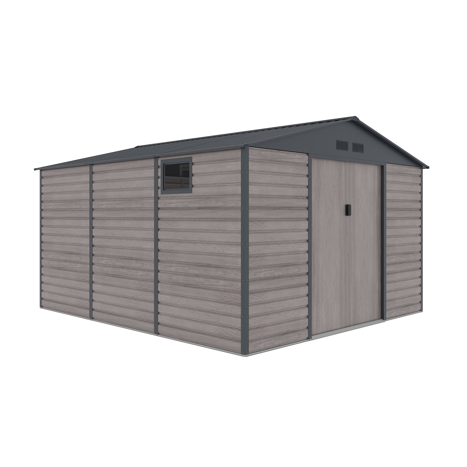 Caseta metálica Gardiun surrey 13 m2 exterior 340x382x226 cm de acero con v