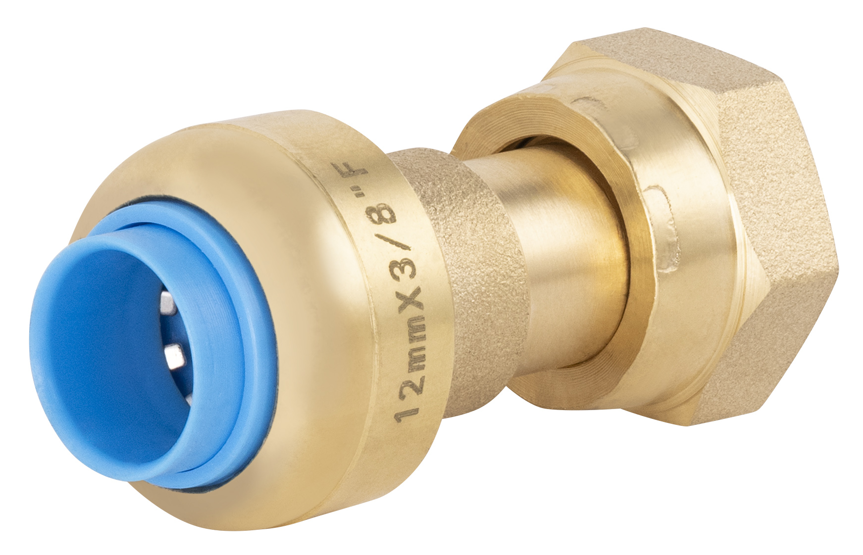 Conector hembra giratorio automático universal ø12 (3/8) tout push
