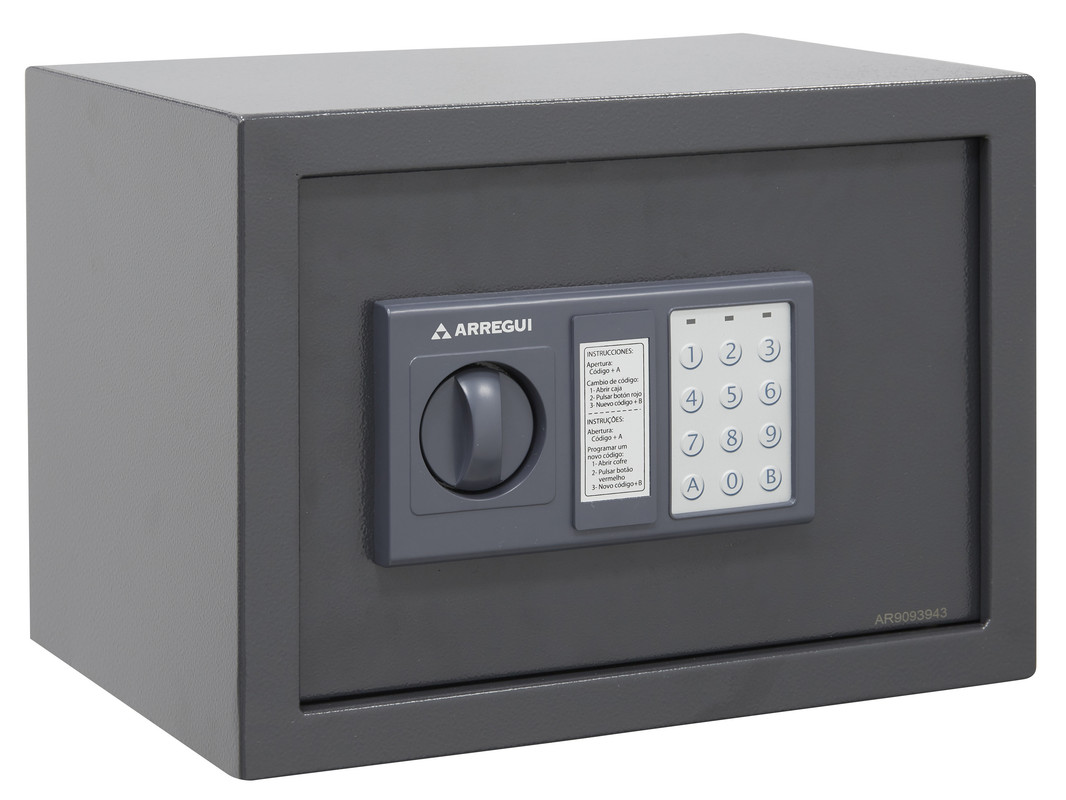 Arregui class t20eb caja fuerte acero cerradura código, 25 x 35 x 25 cm 17l