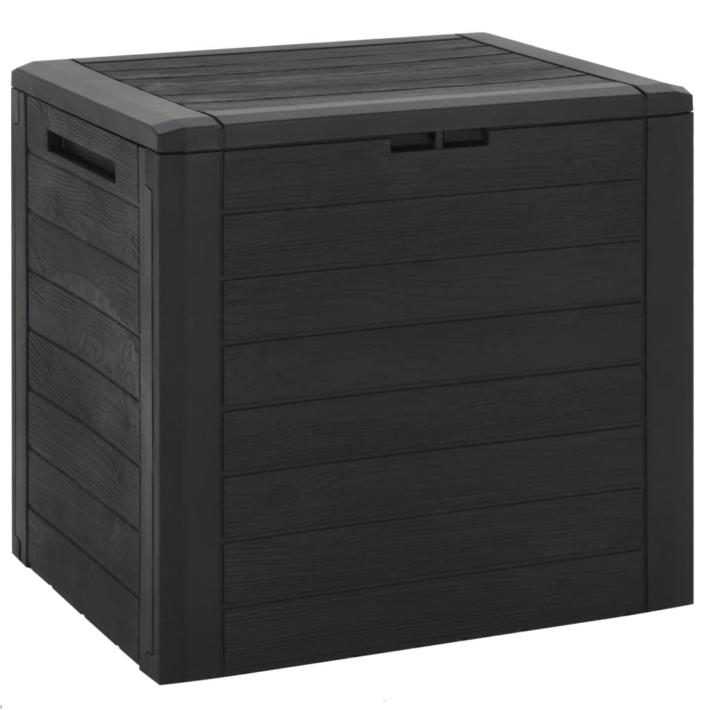Caja de almacenamiento de jardín marrón 58,5 x 46