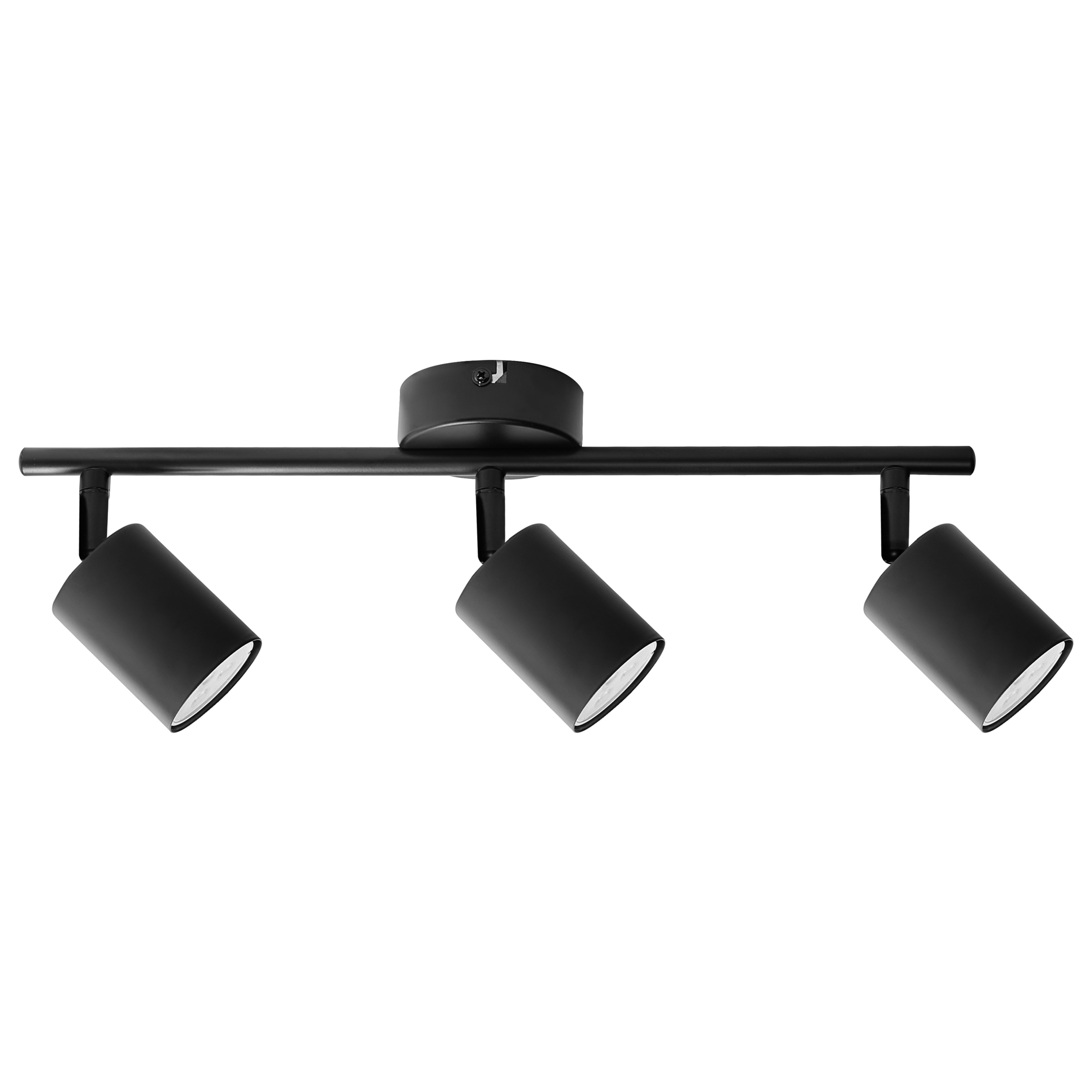 Lámpara de 3 focos nyando metal negro