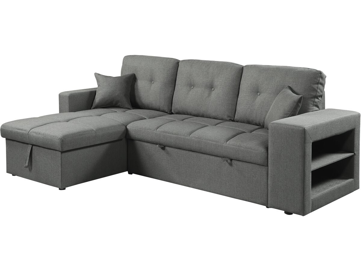 Sofá esquinero convertible/reversible de tela estilo <<bubble>> <<axel>> -