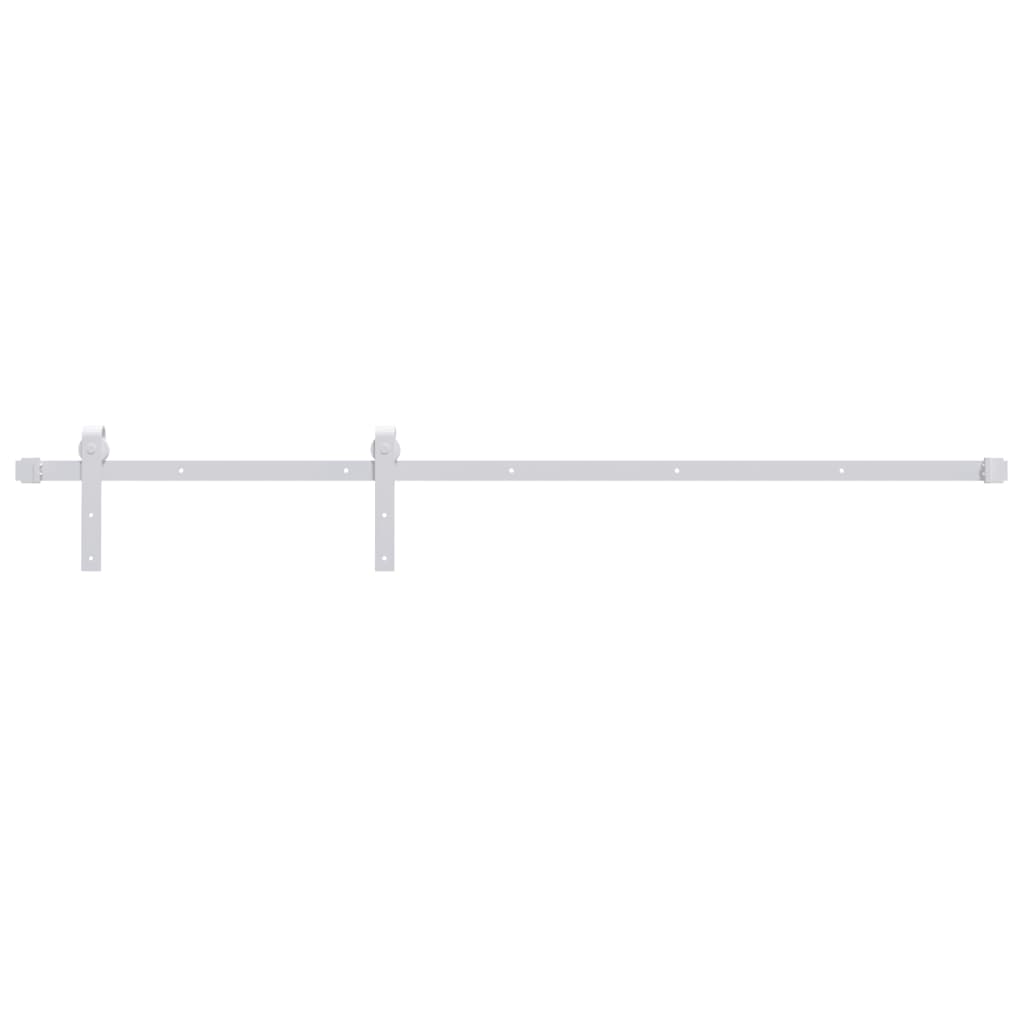 vidaXL kit herrajes para puertas correderas de acero blanco 183 cm