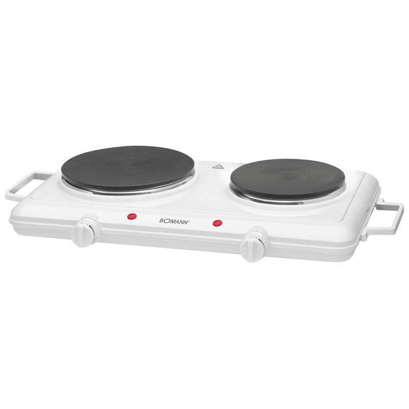 Hornillo eléctrico doble, zona cocinado 18-15 bomann dkp 5028 cb blanco 150