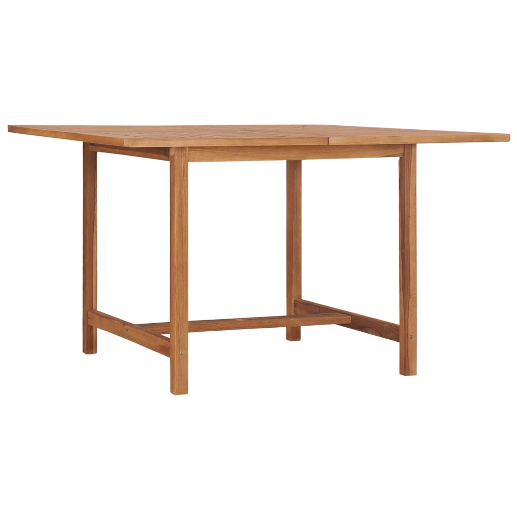 vidaXL mesa de comedor de jardín madera maciza de teca 110x110x75 cm
