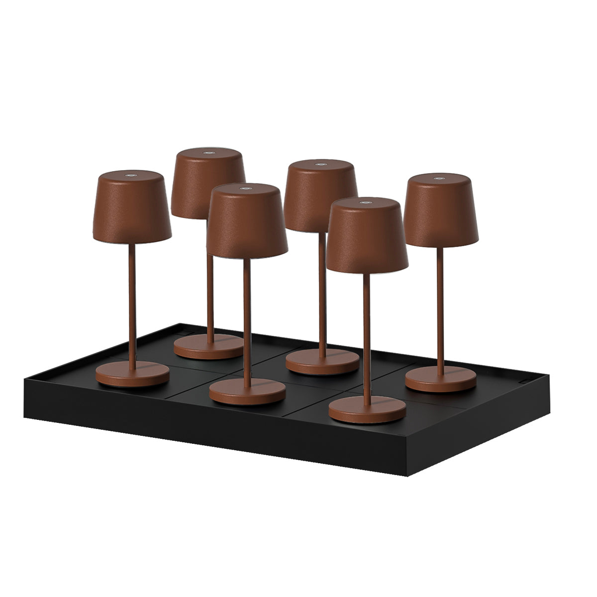 Juego de 6 lámparas de mesa con base h22cm kelly mini