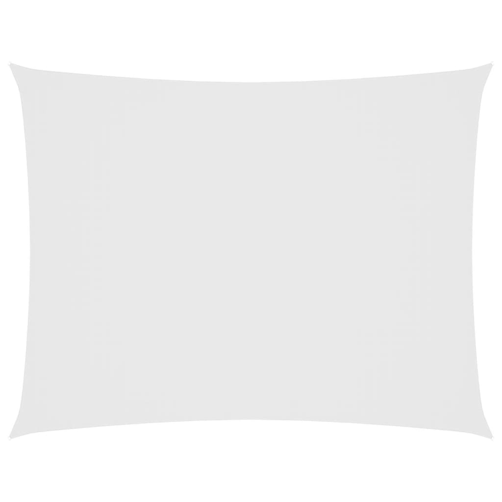 Toldo de vela rectangular tela oxford blanco 3x4 m