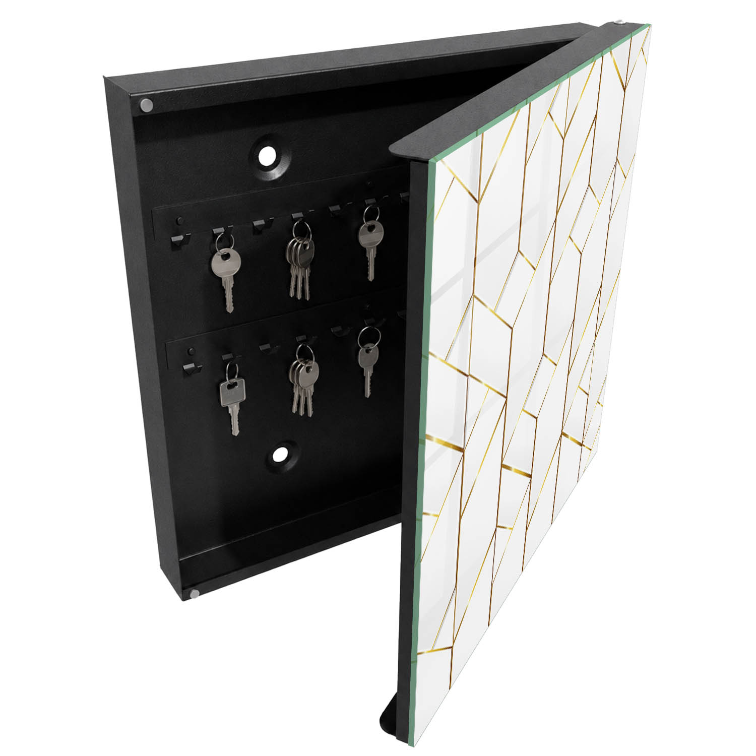 Caja para llaves de entrada 30x30x5, apertura derecha tulup