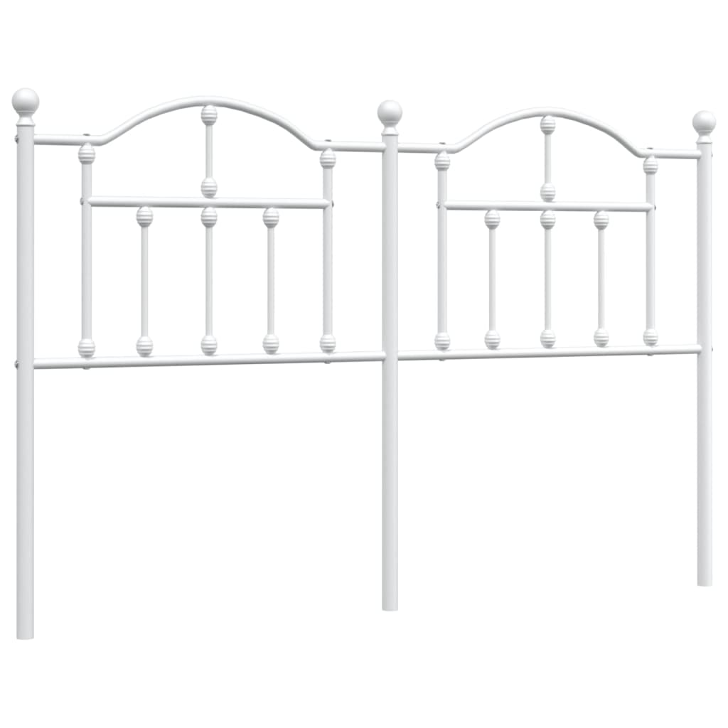 vidaXL cabecero de metal blanco 150 cm