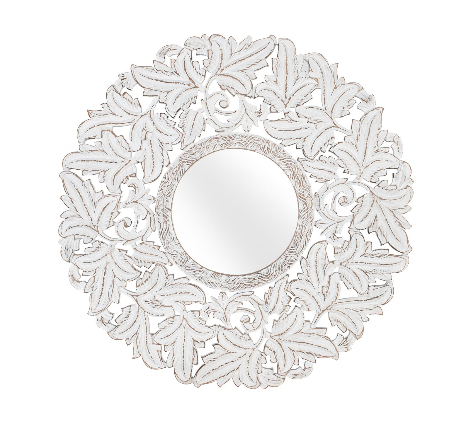 Espejo de mdf en color blanco 120 cm