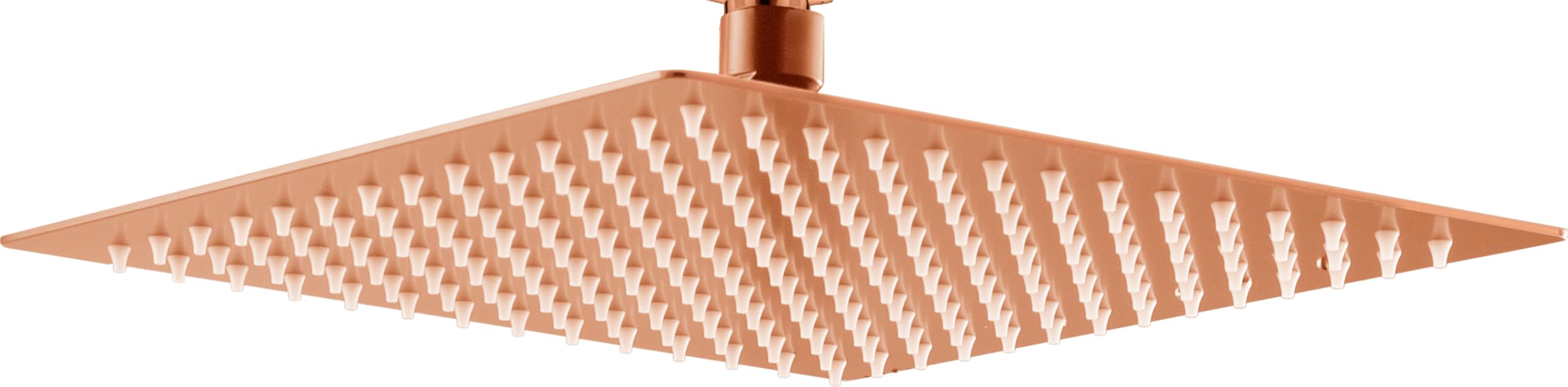Imex - rociador ducha efecto lluvia de 25x25cm oro rosa