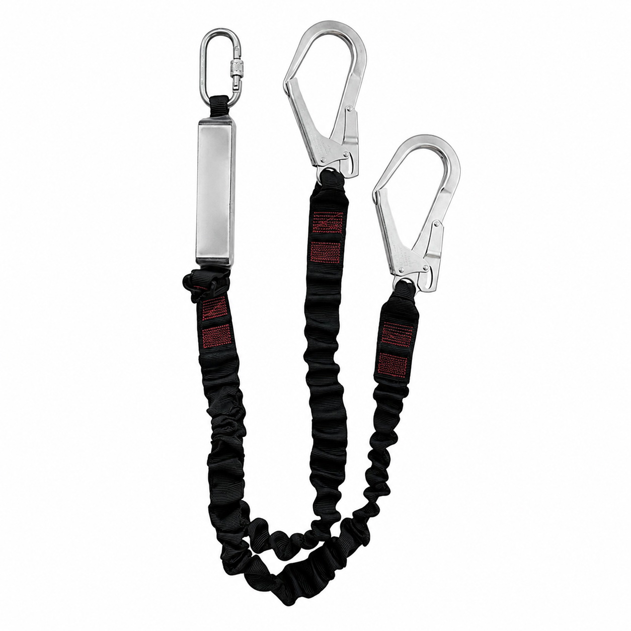Doble eslinga elastica long 0,9m con absorbedor + conector aa011