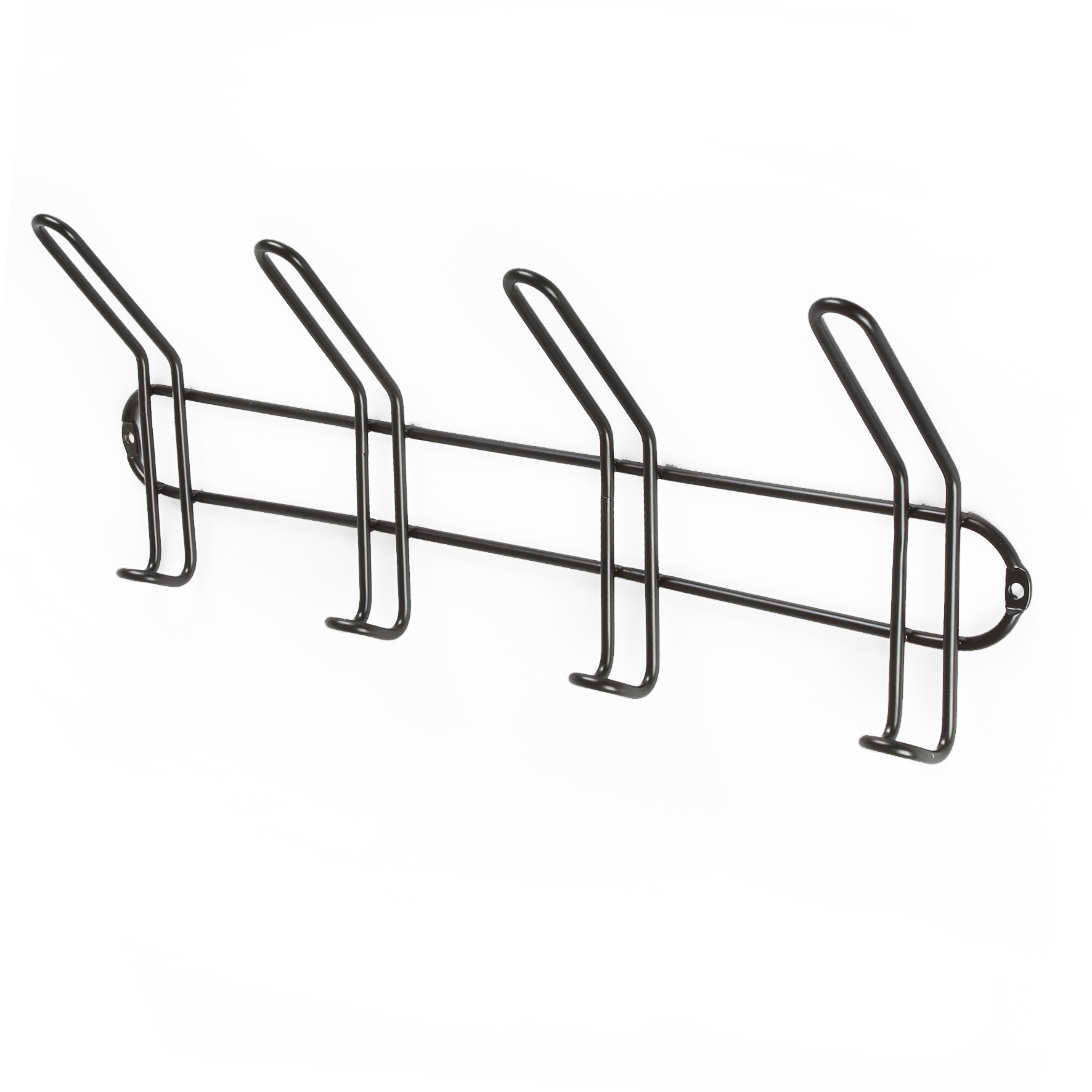 Perchero de pared rei c1029 | 420x165x65 mm | negro mate