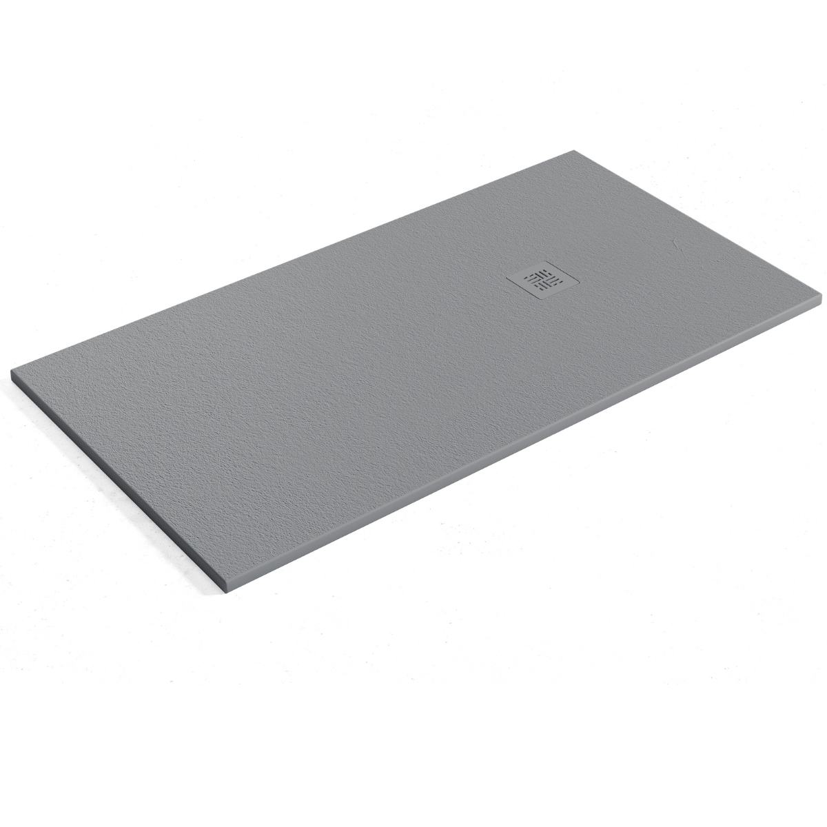 Plato ducha resina | valvula y rejilla gris | gris cemento | 70 x 180