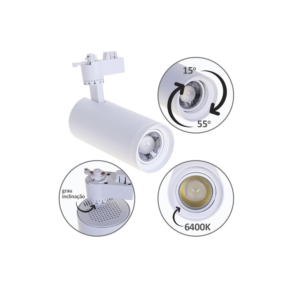 Foco argos blanco fria 8cm