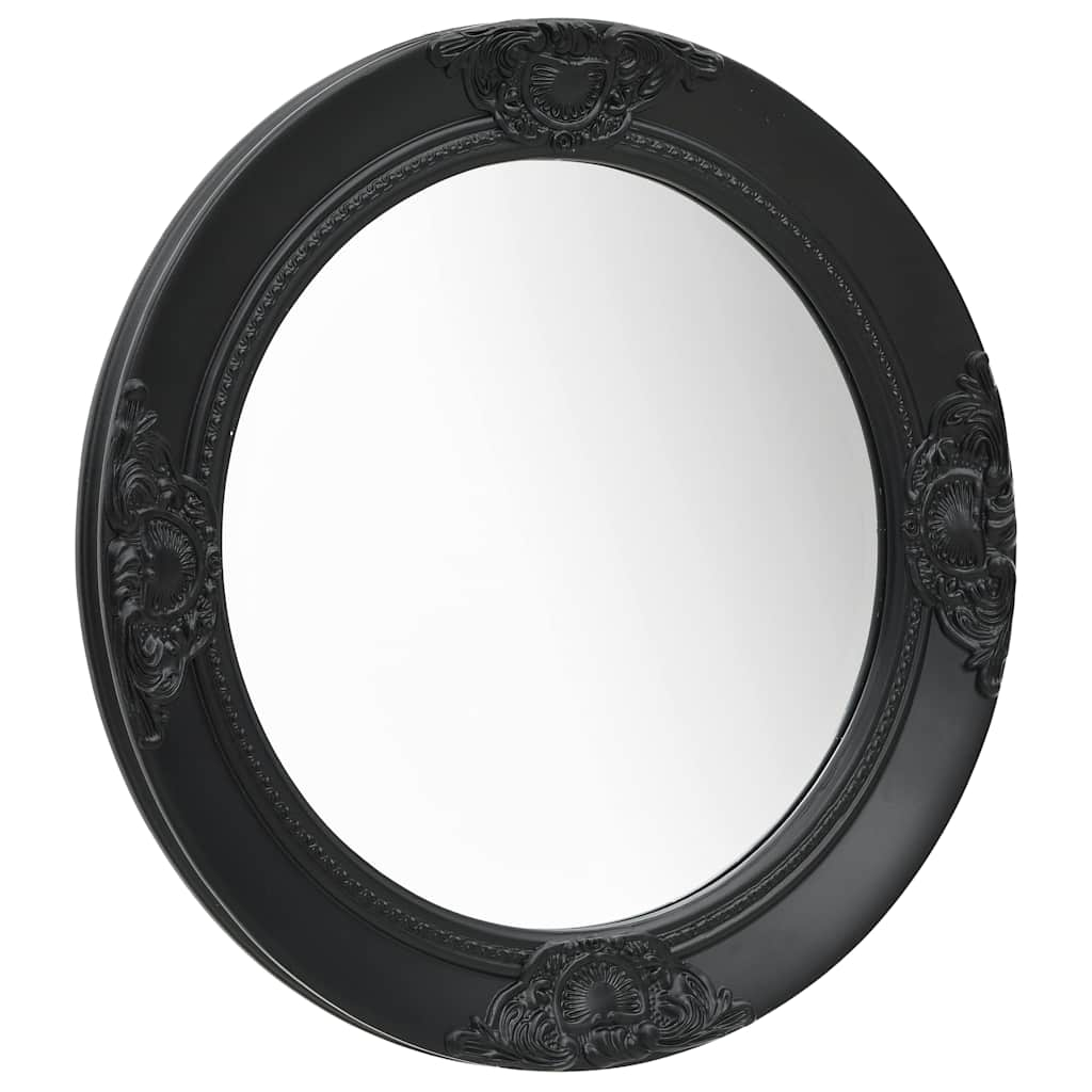 vidaXL espejo de pared estilo barroco negro 50 cm