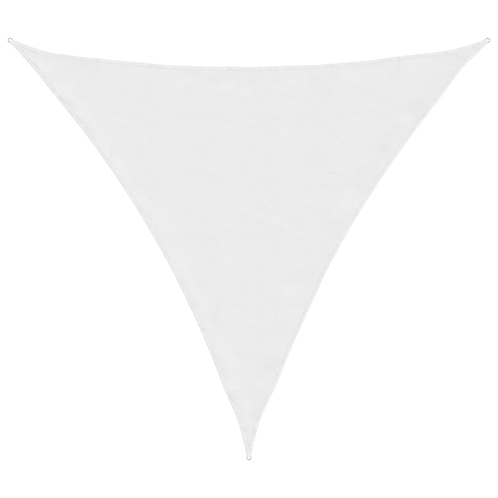 vidaXL toldo de vela triangular tela oxford blanco 4,5x4,5x4,5 m