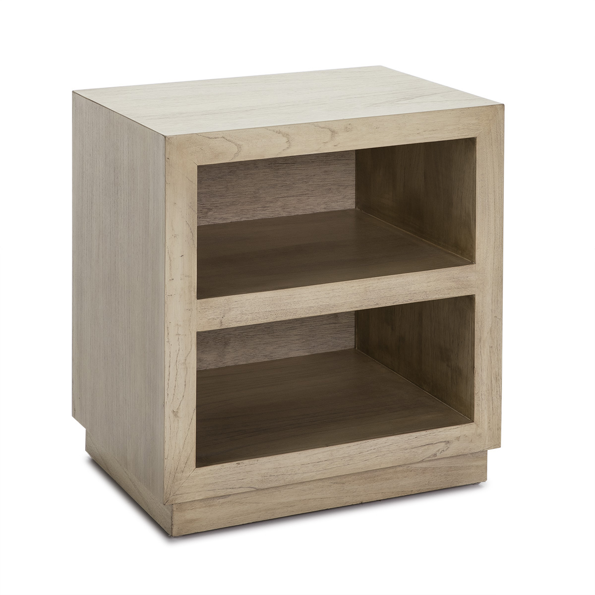 Mesita de noche 50x40x55 madera blanco velado
