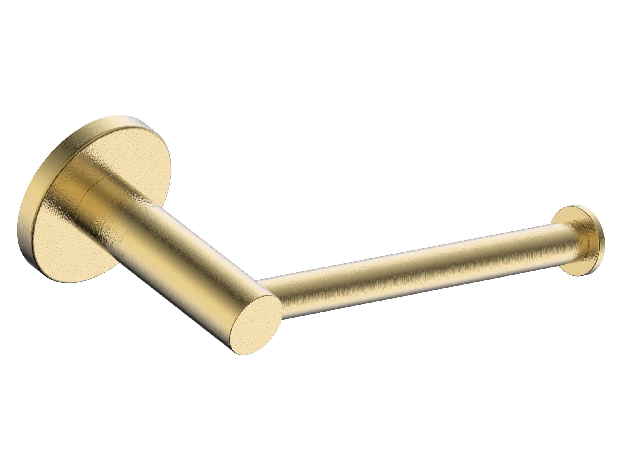 Imex - portarrollos adhesivo papel higienico dorado acero inoxidable