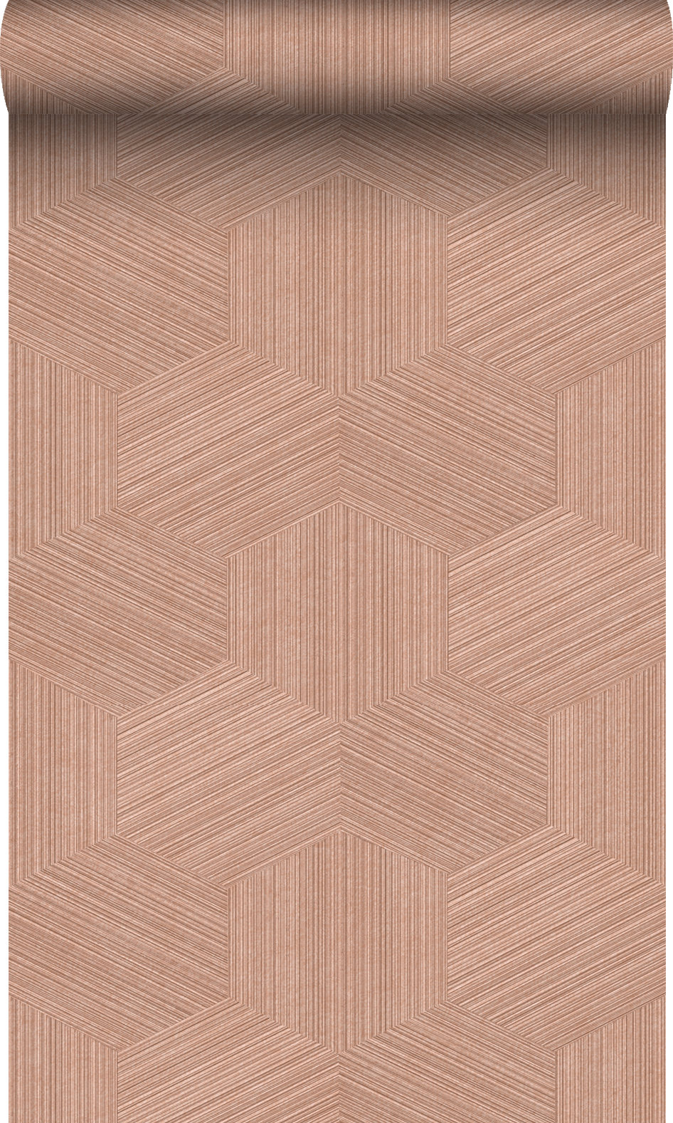 Origin papel pintado 3d gráfico rosa terracota 50 x 900 cm