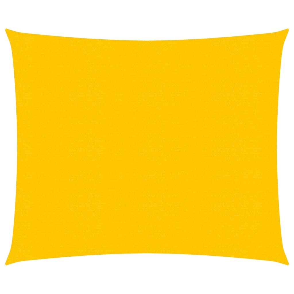 vidaXL toldo de vela amarillo hdpe 160 g/m² 2x2 m