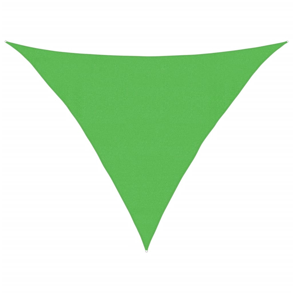 vidaXL toldo de vela hdpe verde claro 160 g/m² 4x4x5,8 m