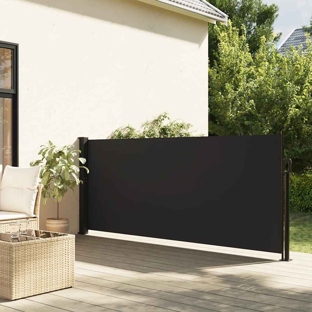 Pantalla de jardín, toldo lateral retráctil negro 100x300 cm ety5196595