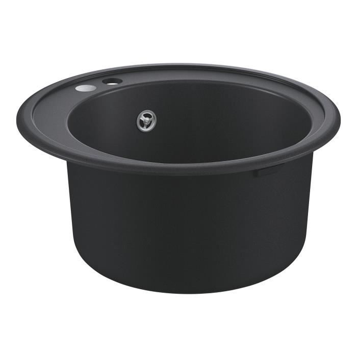 Fregadero de material compuesto - grohe - k200 - 1 seno - integrado - negro