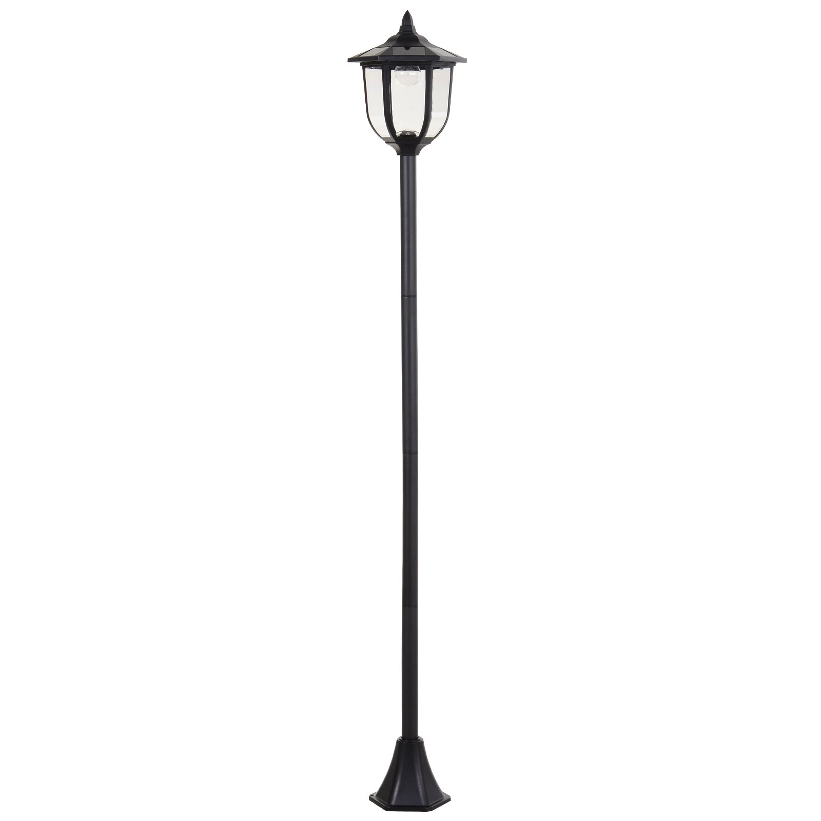 Farola solar exterior ø26.5x177 cm abs Outsunny