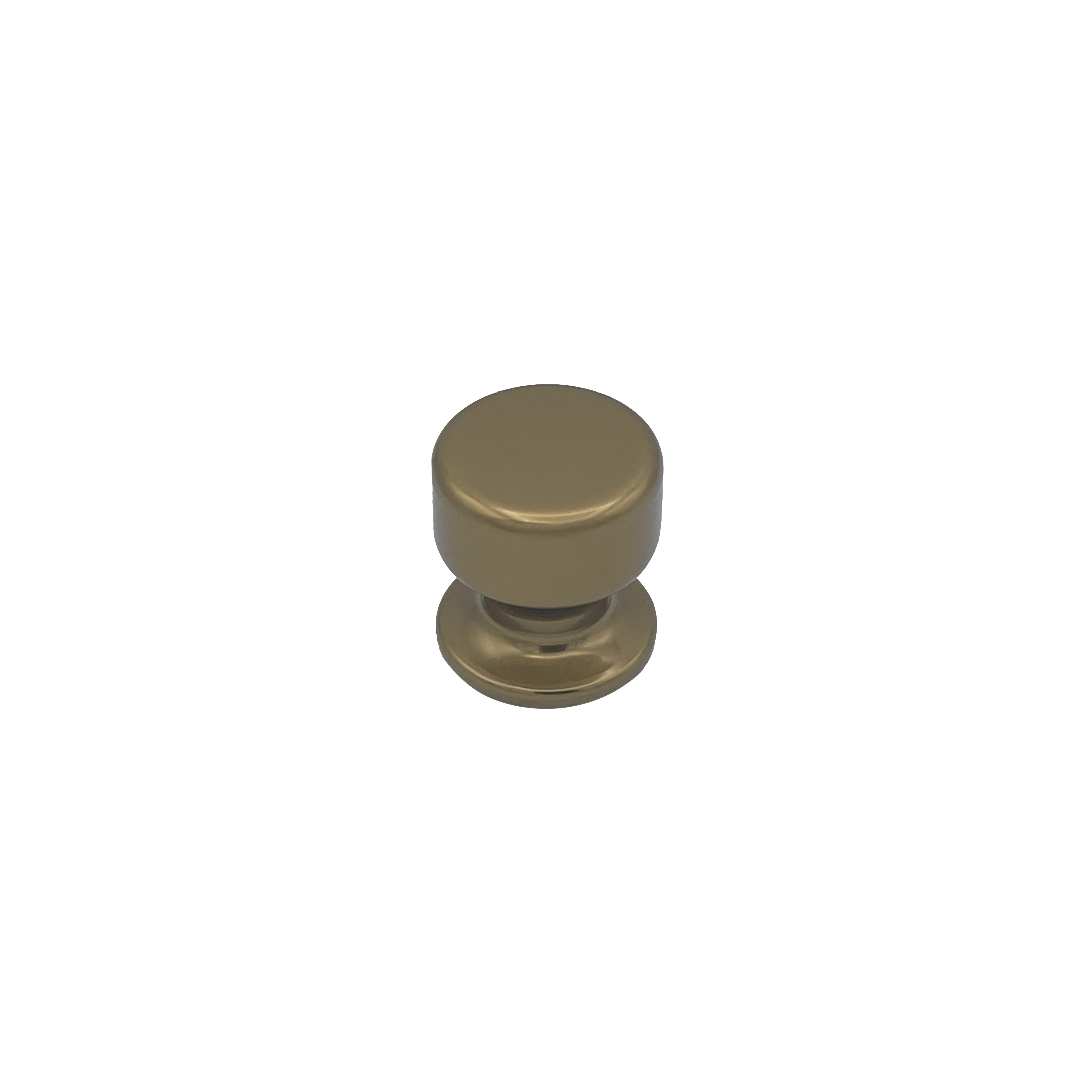 Pomo fijo para puerta, d:50 mm, de aluminio, bronce pulido