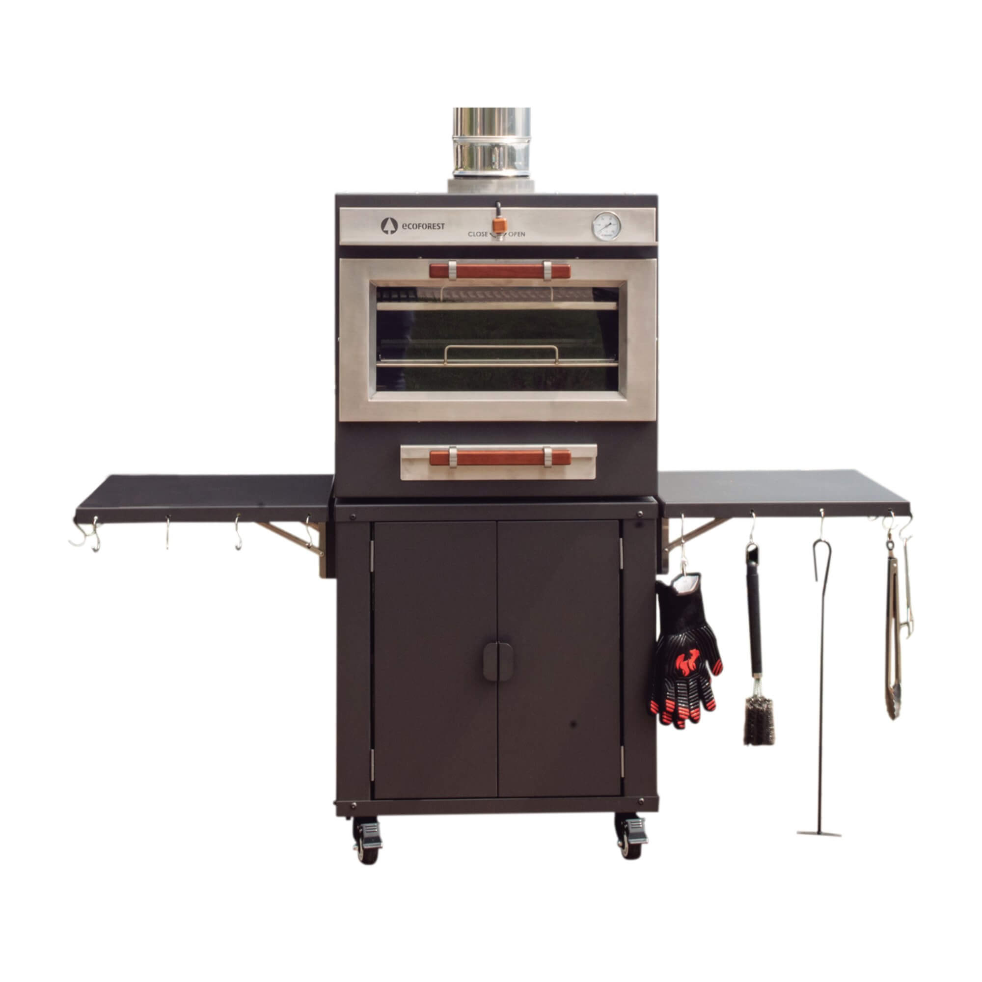 Horno Barbacoa de Brasa y Carbón ECO 70 INOX de Acero Inoxidable