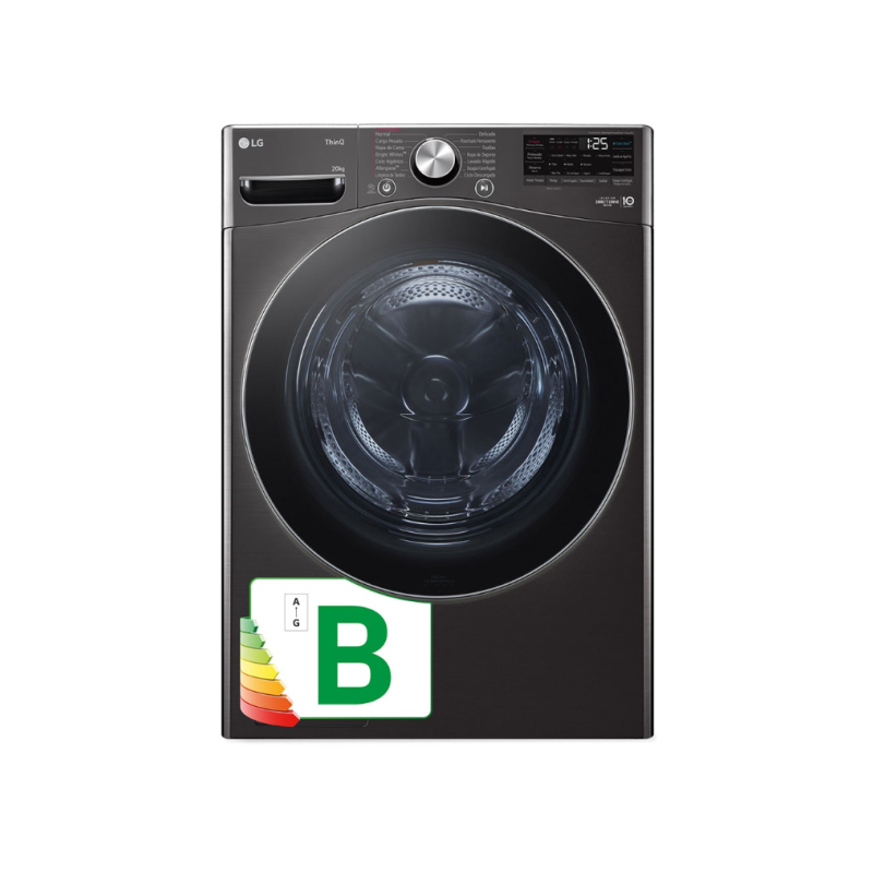 Lavadora lg f0p3cyv2e 20 kg 1000 rpm inox grafito turbo wash