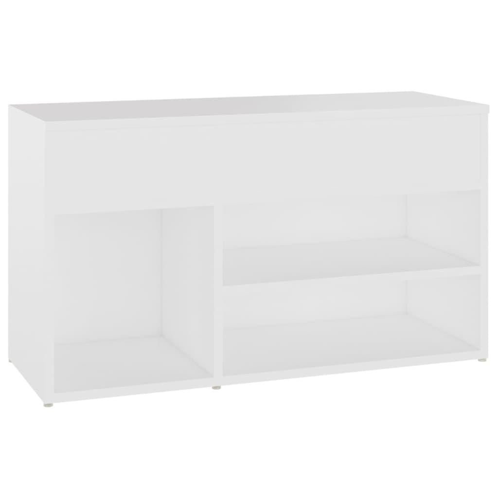 vidaXL zapatero de madera contrachapada blanco 80x30x45 cm