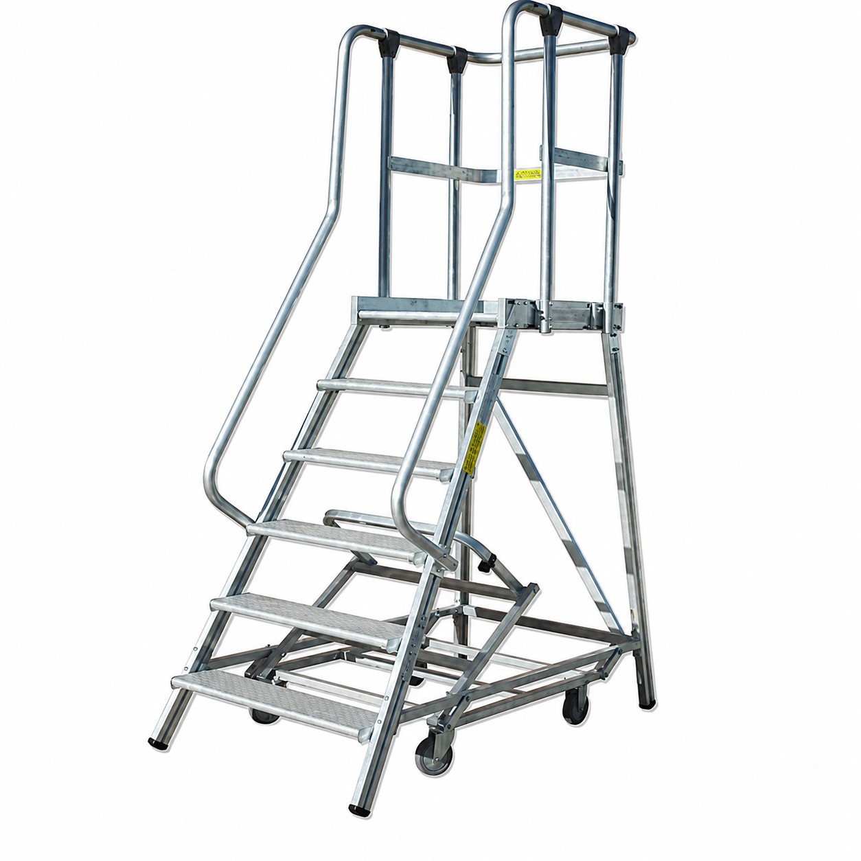 Escalera de almacén alx 60-03 con plataforma 600x700 mm