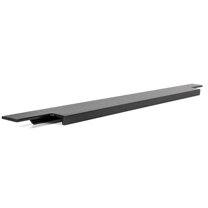 Tirador embutir linear negro cepillado largo 447