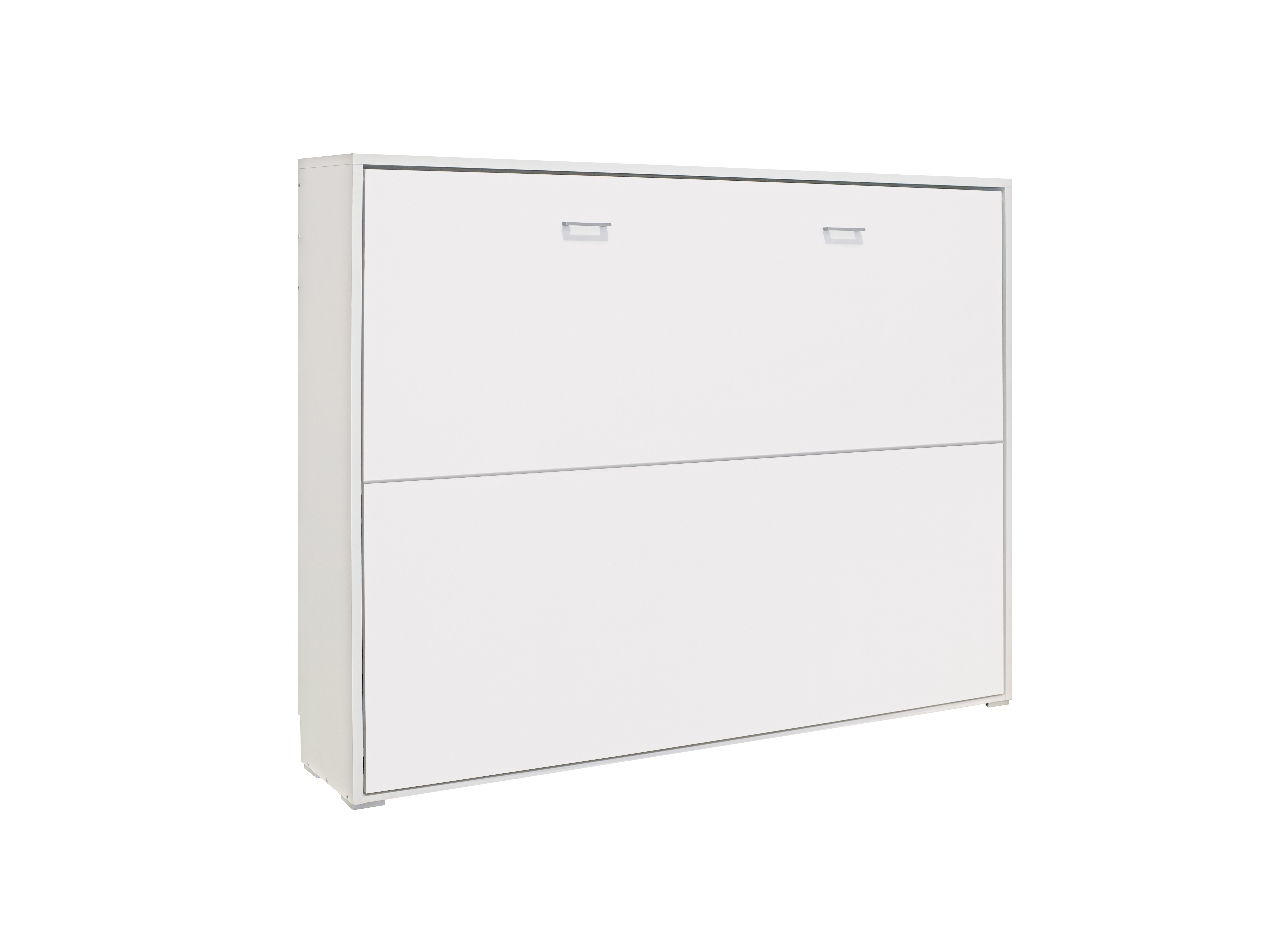 Venprodin - cama abatible horizontal de matrimonio 135x190 color blanco